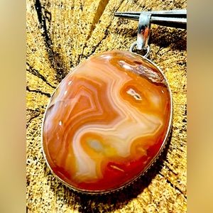 Sardonyx Rusty Brown Pendant